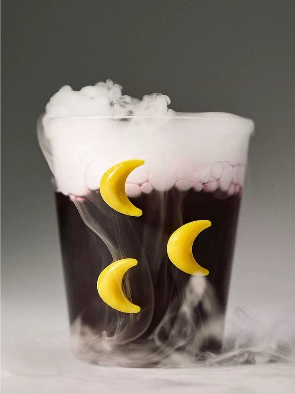 Anthropologie 1 icon glass Crescent Moon Halloween